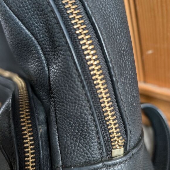 Kate Spade Larchmont Avenue Black Pebbled Leather Backpack - Picture 2 of 13